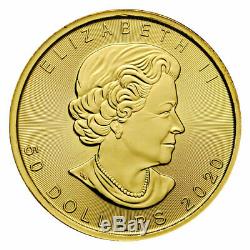 2020 Canada 1 oz Gold Maple Leaf $50 Coin GEM BU PRESALE SKU60066