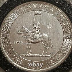2020 Canada 2 oz. 9999 Silver Coin $10 Royal Canadian Mounted Police RCMP 100YR