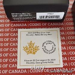 2020 Canada $20 Fine Silver Coin Haida Grizzly Bear Native Art #coinsofcanada