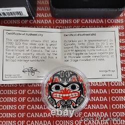 2020 Canada $20 Fine Silver Coin Haida Grizzly Bear Native Art #coinsofcanada