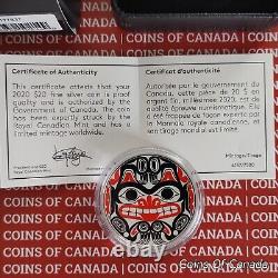 2020 Canada $20 Fine Silver Coin Haida Grizzly Bear Native Art #coinsofcanada