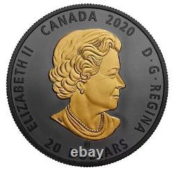2020 Canada Black and Gold The Canadian Horse Pure Silver Gold Rhodium Coin