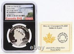 2020 Canada Peace Dollar 1 Oz Silver Proof NGC PF70 Ultra High Relief Coin JN308
