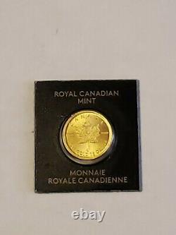 2020 Canadian Maple Leaf 1 Gram Fine. 9999 Gold Bullion Round