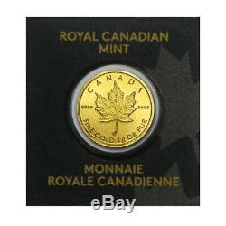2020 RCM Maplegram $. 50. 1 Gram Pure. 9999 Gold Maple Leaf Coin. Sealed in Assay