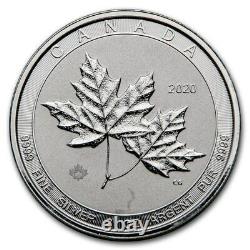 2020 Royal Canadian Mint Twin Maples 2 oz Silver Maple Leaf $10 Coin. 9999 Fine