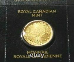 2021 1 gram Gold Canadian Maple Leaf in assay Maplegrams Fractional Gold