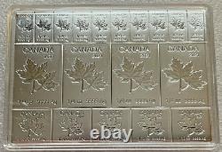 2021 2 Oz. 9999 Fine Silver Maple Leaf Divisible Fractional Bar In Capsule RCM
