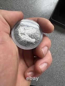 2021 $20 Fine 99.99% Silver Coin Ag Discovering Dinosaurs Reaper of Death USA