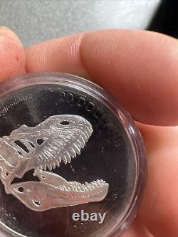 2021 $20 Fine 99.99% Silver Coin Ag Discovering Dinosaurs Reaper of Death USA