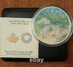 (2021) 5 oz. Pure Silver Coin Great Lakes Mintage #451 of 2,000
