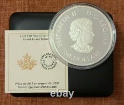 (2021) 5 oz. Pure Silver Coin Great Lakes Mintage #451 of 2,000