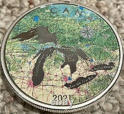 2021 5 oz. Pure Silver Coin Great Lakes from the Royal Canadian Mint