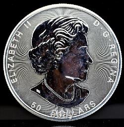 2021 $50 Canada Twin Maples 10oz. 9999 Fine Silver Coin