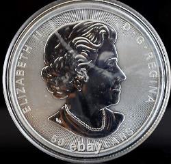 2021 $50 Canada Twin Maples 10oz. 9999 Fine Silver Coin