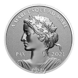 2021 CANADA $1 PAX Peace Dollar 1oz Pure Silver Ultra High Relief Proof Coin