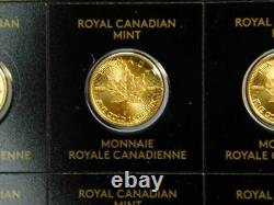 2021 Canada 1 Gram. 9999 Fine Gold Maple Leaf Coin From Maplegram Sheet