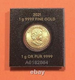 2021 Canada 1 Gram. 9999 Gold Maple Leaf Coin