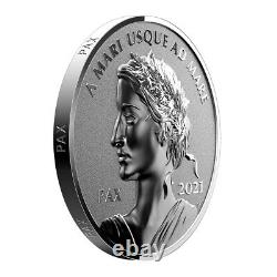 2021 Canada $1 Peace Dollar High Relief 1 oz Silver Coin BU in OGP