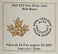 2021 Canada $25 BISON BUFFALO Extraordinary HR Silver 1 Oz NGC PF70 FDOI