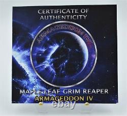 2021 Canada Grim Reaper Death Maple Leaf Armageddon IV -1 Oz Silver Coin