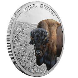 2021 Canada Imposing Icons Bison Proof 2 oz Silver Coin PF 70