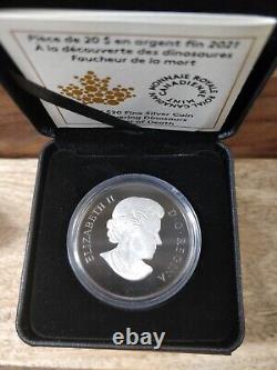 2021 Discovering Dinosaurs Reaper of Death $20 1 oz Pure Silver Coin
