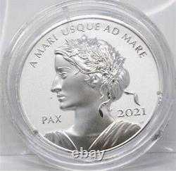 2021 Lady Peace PAX Dollar $1 1OZ Pure Silver Reverse Proof UHR Coin Canada