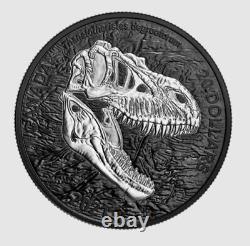 2021 Rhodium Discovering Dinosaurs Reaper of Death Pure 1oz SILVER COIN Canada