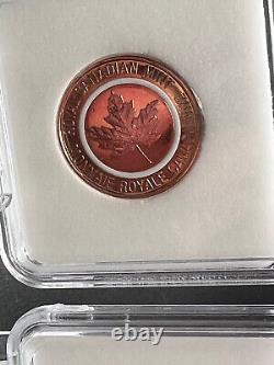 2021 Royal Canadian Mint test Tokens Graded MS63 & MS66