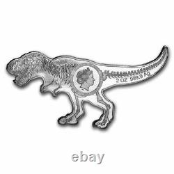 2021 Solomon Islands Dinosaurs of North America T-Rex 2 oz. 9999 Silver Coin