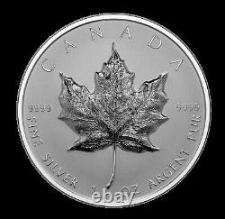 2022 1 oz UHR Proof Silver Maple Leaf Coin, Ultra-High Relief SML CANADA-RCM