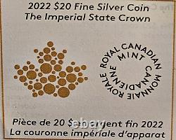 2022 $20 The Imperial State Crown-LA REINE ELIZABETH II 1952-2022 A Masterpiece