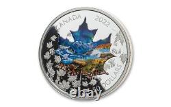 2022 $50 Canada 3oz. 9999 Silver Proof Canadian Collage Colorized Coin OGP COA