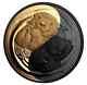 2022 Canada $20 Black Gold Sea Otter Gold/rhodium Playted. 9999 Pure Silver Coin