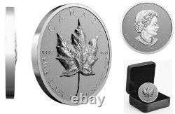 2022 CANADA $20 Ultra High Relief Silver Maple Leaf 1oz. 9999 Pure Silver Coin