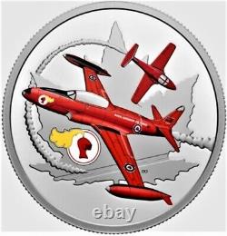2022 CANADA $30 Air Force RED KNIGHT T-Bird. 9999 Pure TWO oz Proof Silver Coin