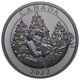 2022 Canada $50 Santa Magic Of The Season Glow-inthe-dark. 9999 3oz Silver Coin