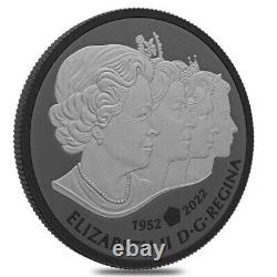 2022 Canada Queen Elizabeth II's Royal Cypher 1oz Silver Matte Proof Coin
