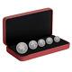 2022 Canada Radiant Crown Fractional Maple Leaf 5 Coin Set Pure Silver Coins