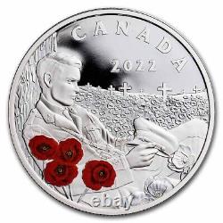 2022 Canada Silver $20 Remembrance Day Proof SKU#257244
