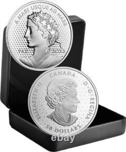 2022 Lady Peace PAX Dollar $50 5OZ Pure Silver Proof Pulsating UHR Coin Canada