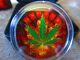 2022 Maple Cannabis Burning Colorized 1oz Silver Coin $5 Canada