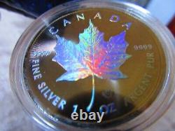 2022 MAPLE HOLOGRAPHIC Edition 1oz Pure Silver $5 Coin