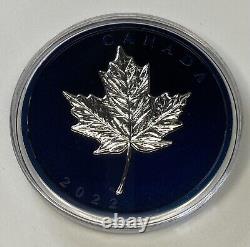 2022'Maple Leaves in Motion' Proof $50 Silver Coin