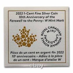 2022 RCM Ag 10th Anniv of the Farewell to the Penny W Mint Mark SKU#253549