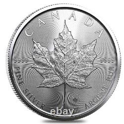 2023 1 Oz Canadian Silver Maple Leaf. 9999 Fine (Roll of 50) Fast Shipping