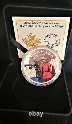 2023 150? Anniversary of the RCMP $20 1 OZ Pure Silver FREE POSTAGE