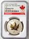 2023 $20 Canada Silver Maple Leaf Ultra High Relief Gilt Ngc Reverse Pf70