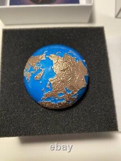 2023 $5 Fine Silver Coin Blue Marble Glow in the Dark